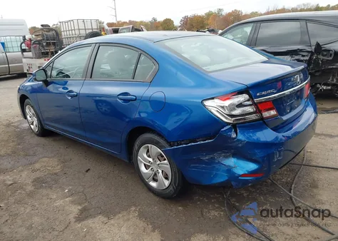 2013 Honda Civic Lx из США, поврежденный, VIN 2HGFB2F50DH575057